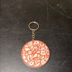 Brown Flower Keychain